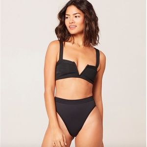 L*Space Ribbed Frenchi Bitsy Bottom - Size Large